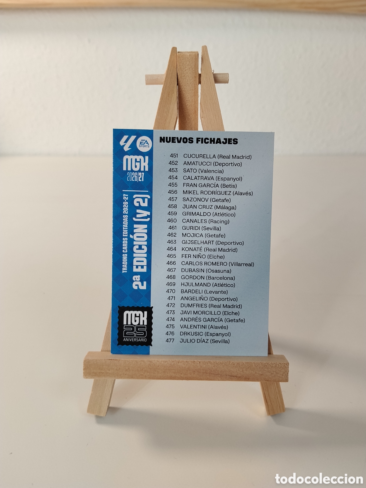 Cartes &agrave; collectionner de Football: Check list nuevos fichajes megacrack 26/27