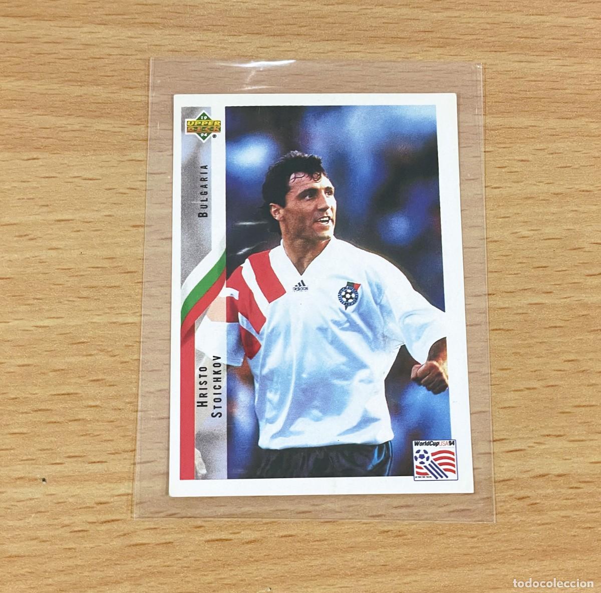 Fu&szlig;ball-Sticker: CROMO STICKER UPPER DECK MUNDIAL DE F&Uacute;TBOL USA 94 n&ordm; 193 - HRISTO STOICHKOV DE BULGARIA