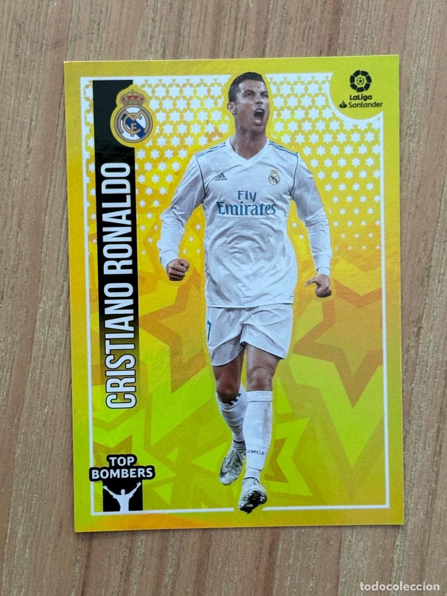 Football Stickers: 28. CROMO CRISTIANO RONALDO REAL MADRID LIGA ESTE 2018-19 18-19 TOP BOMBERS N 7