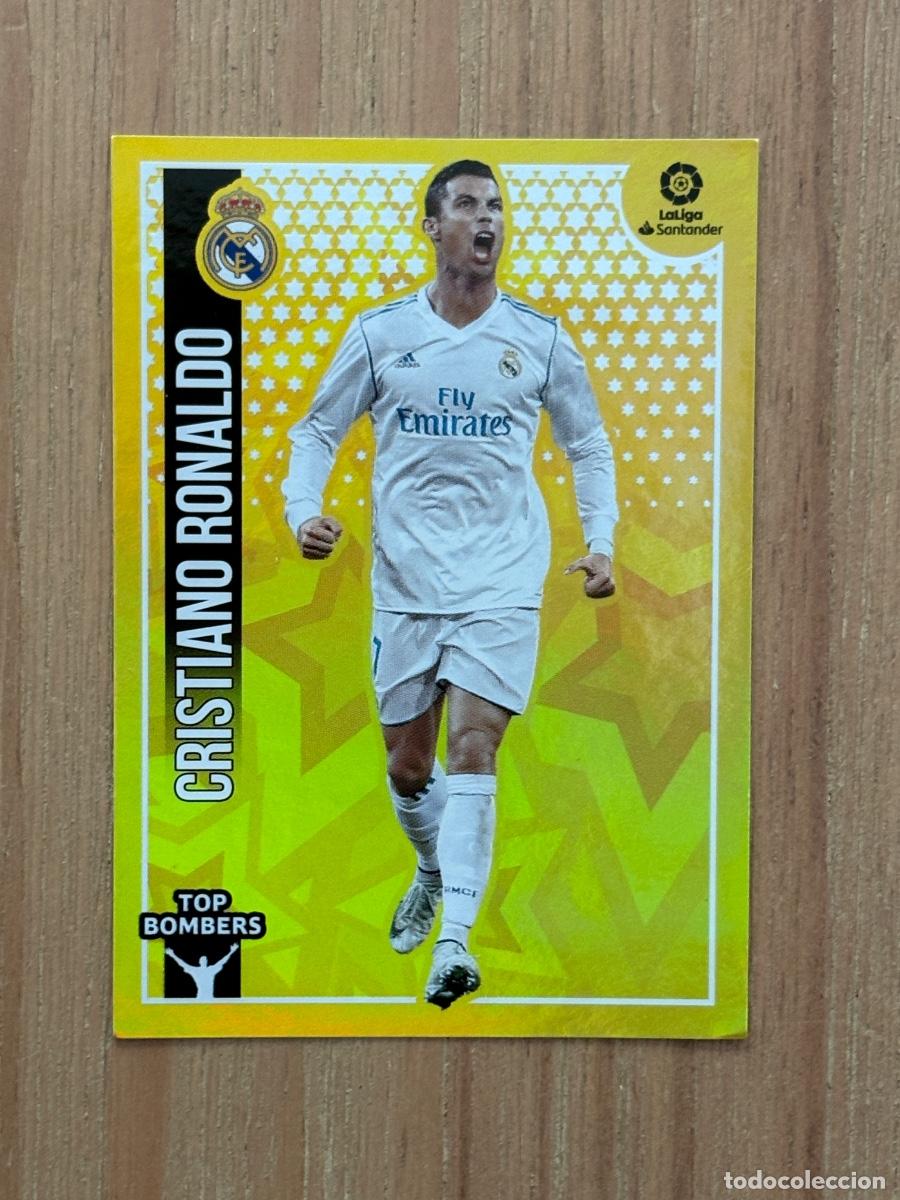 Football Stickers: 28. CROMO CRISTIANO RONALDO REAL MADRID LIGA ESTE 2018-19 18-19 TOP BOMBERS N 7