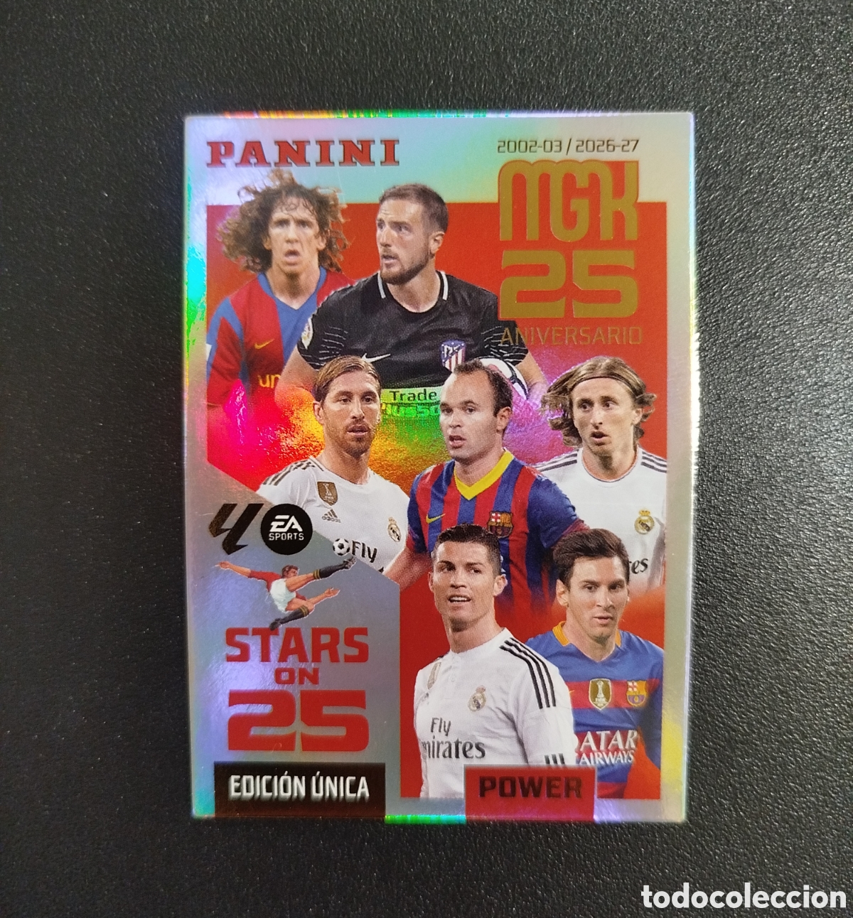 Cromos de Futebol: ANIVERSARIO EDICI&Oacute;N &Uacute;NICA MESSI CRISTIANO RONALDO MEGACRACKS 2026 2027 MGK CROMO CARD PANINI 425P