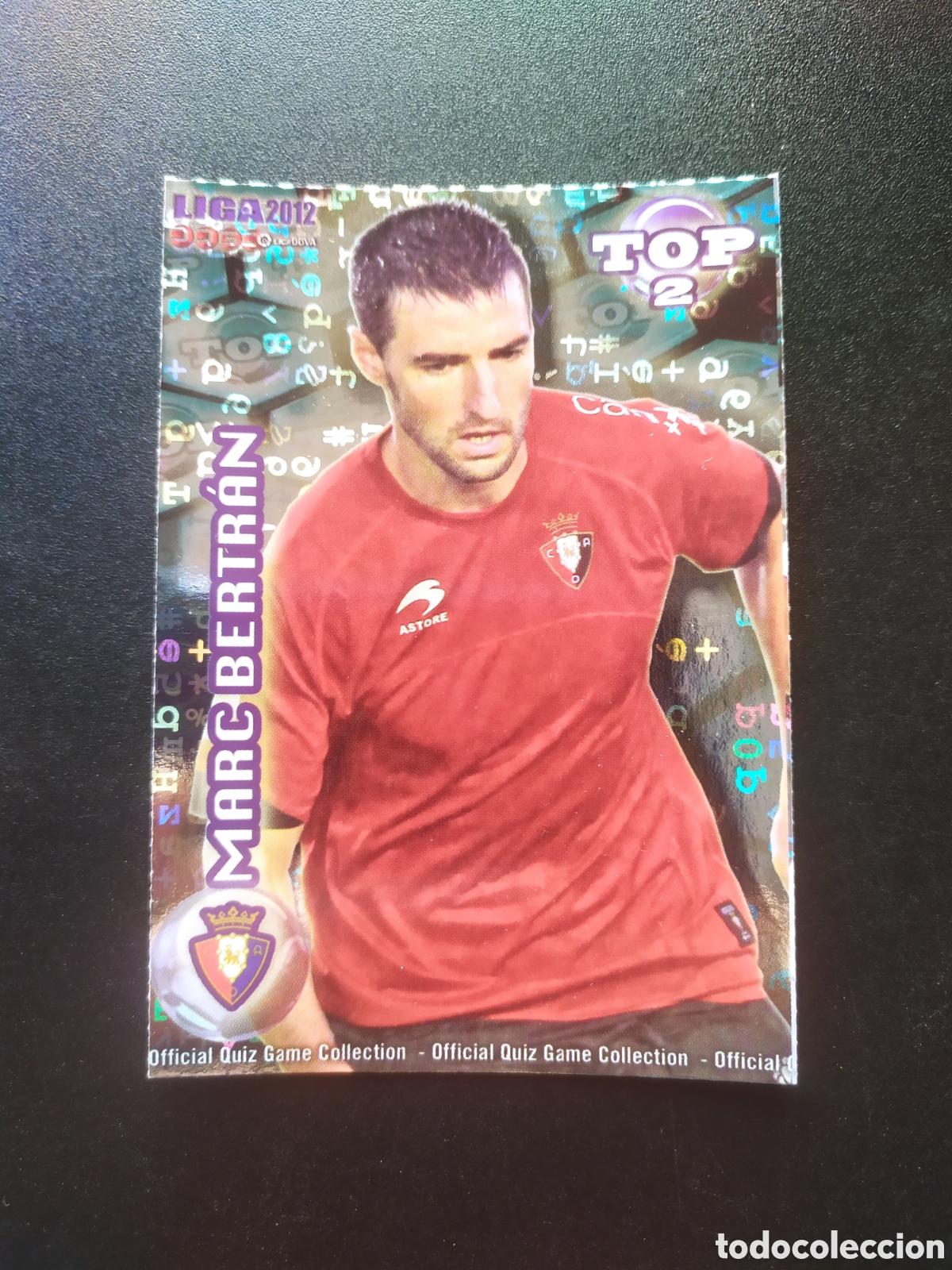 Cromos de Futebol: Mundicromo fichas Liga 2011 2012 11 12 Marc Bertran top brillo letras n&deg; 556 Osasuna