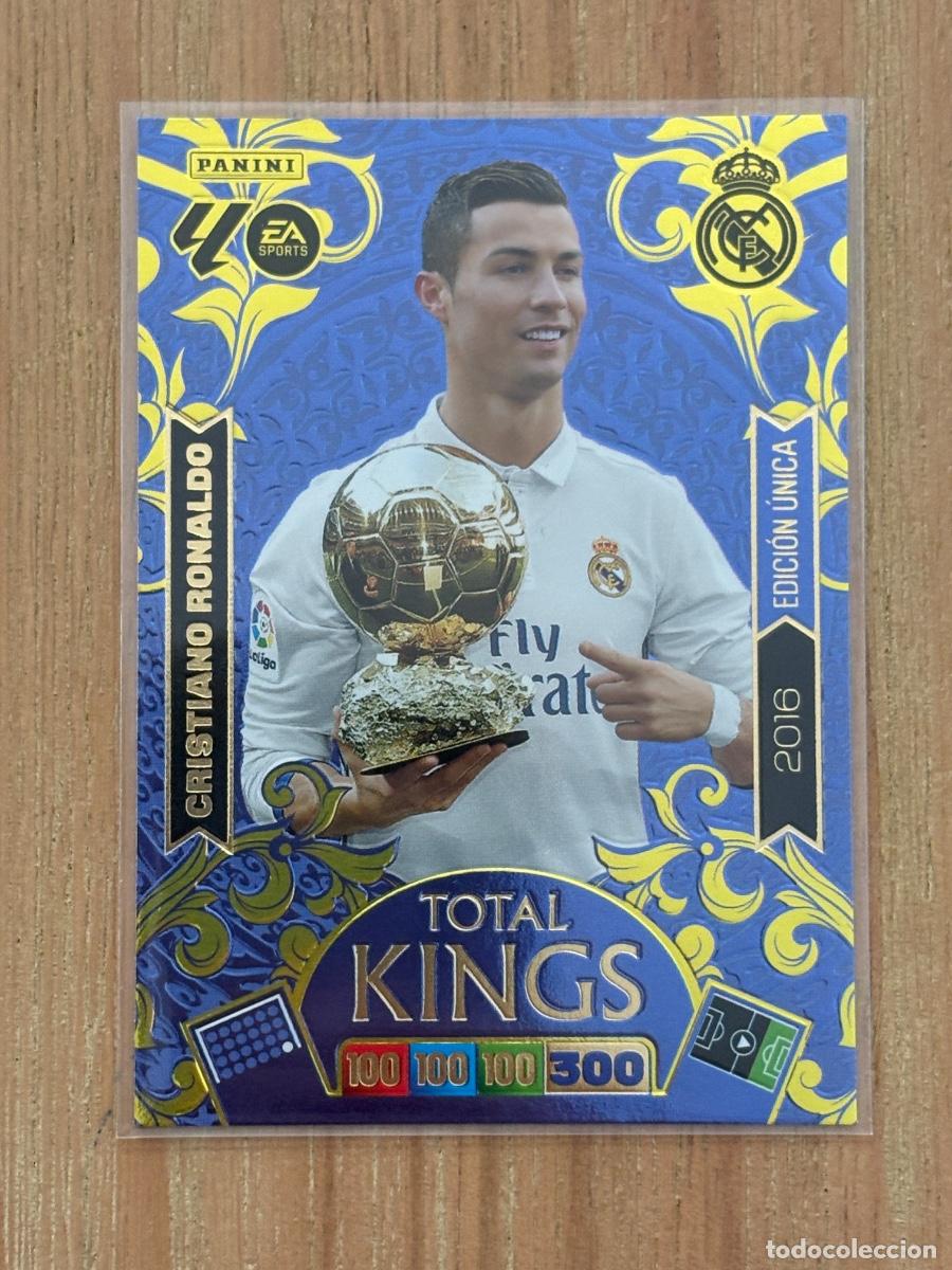 Football Stickers: 28. CROMO CRISTIANO RONALDO REAL MADRID LIGA 2016 TOTAL KINGS 2025-26
