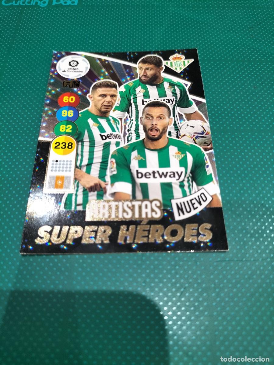 Cromos de Futebol: 1 CROMO FICHA PANINI ADRENALYN 2020-2021 20-21 REAL BETIS 502 ARTISTAS SUPER HEROES JOAQUIN CANALES
