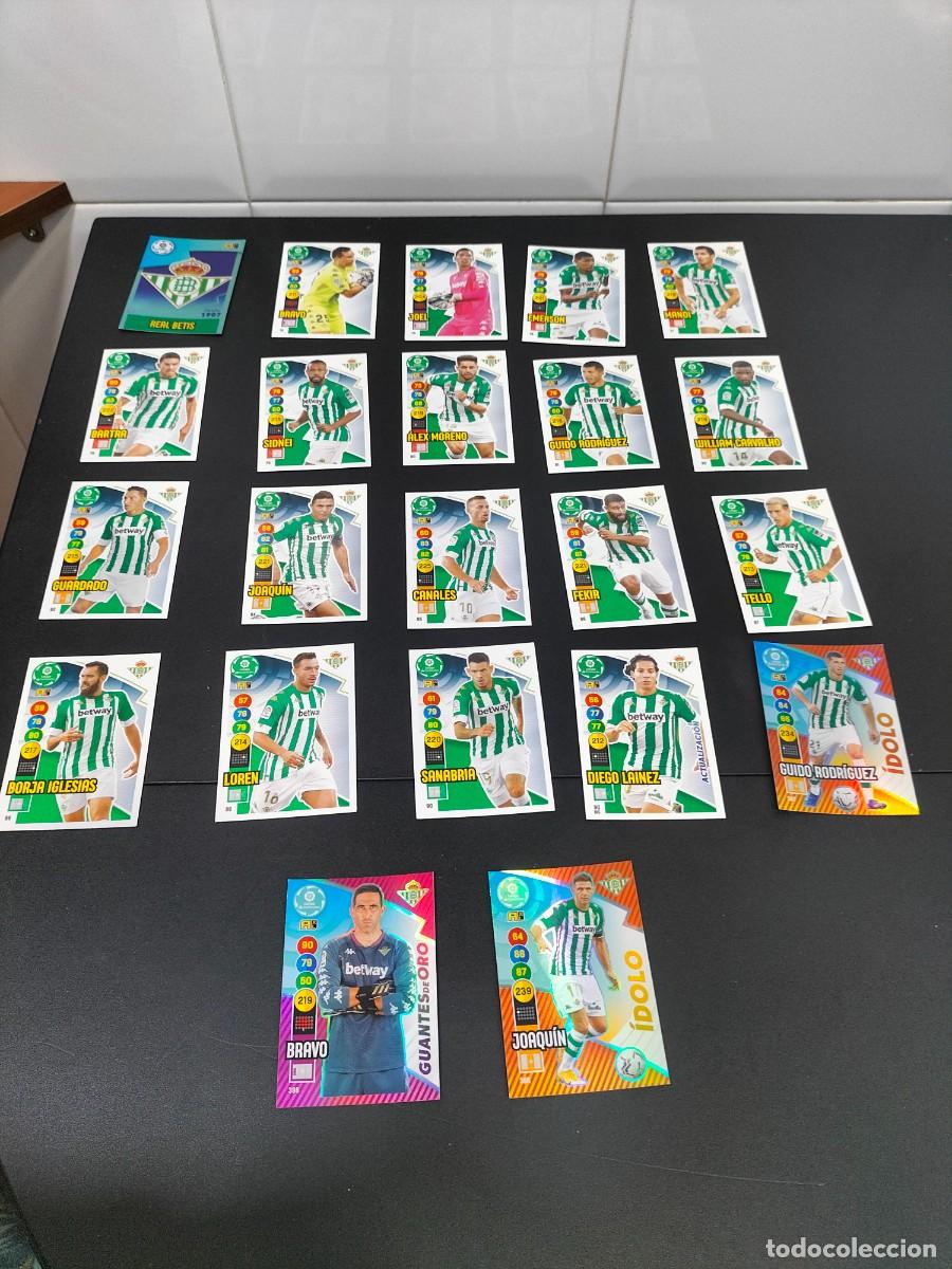 Cromos de Futebol: Lote 22 cromos fichas Adrenalyn 2020-2021 20-21 Real Betis ( diferentes - incluye especiales