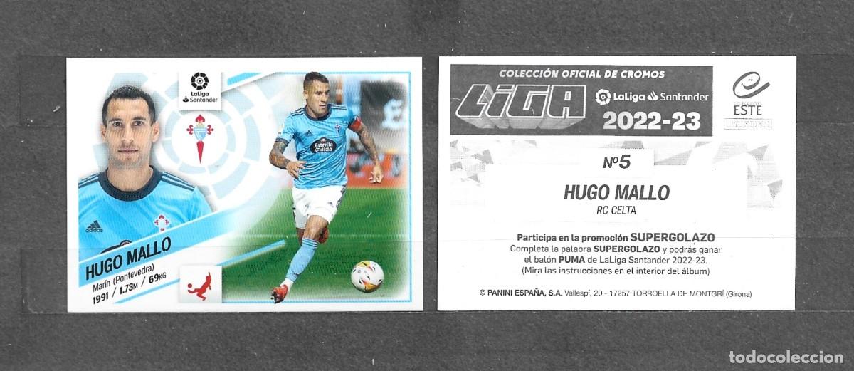 Cromos de Futebol: Liga este 22/23 - Hugo Mallo - N&ordm; 5 - RC Celta