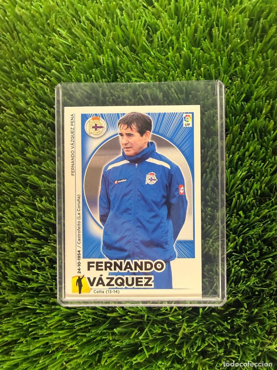 Cromos de Futebol: N&ordm; 22 Fernando V&aacute;zquez Entrenador RC Deportivo Liga Este 14 15