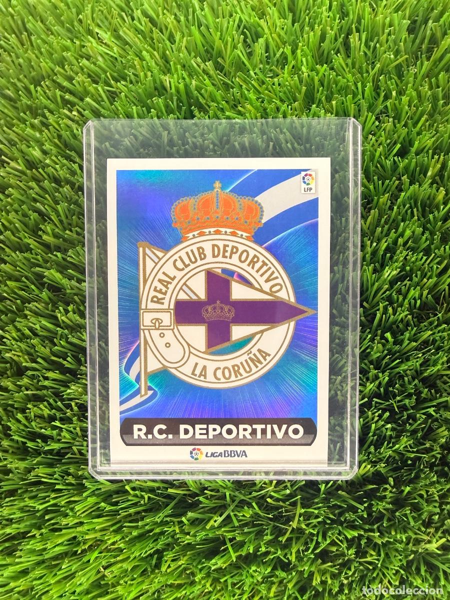Cromos de Futebol: N&ordm; 23 Escudo RC Deportivo Liga Este 14 15
