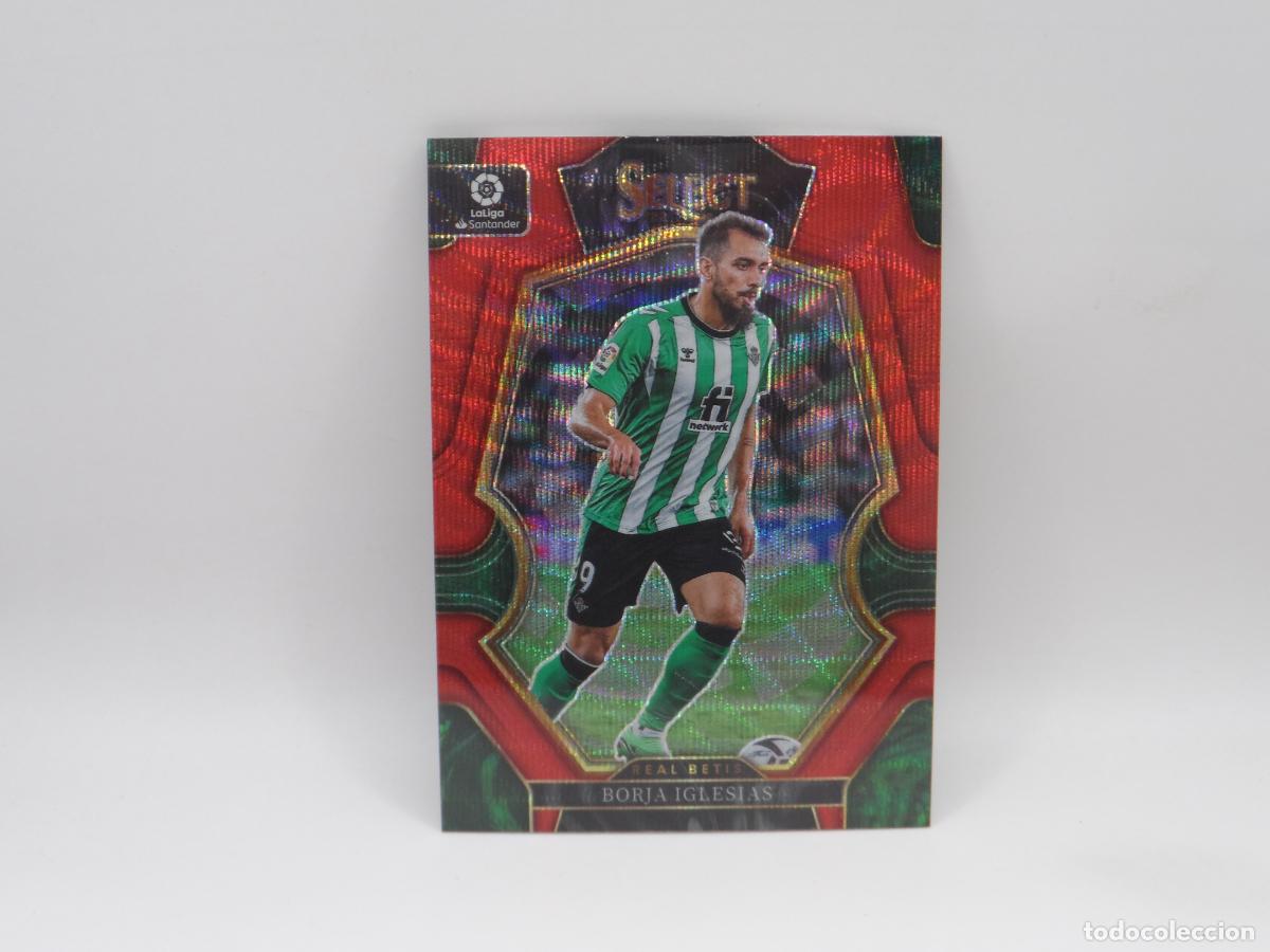 Figurine di Calcio: 154 BORJA IGLESIAS RED WAVE BETIS PANINI SELECT 2022 2023 22 23 PRIZM