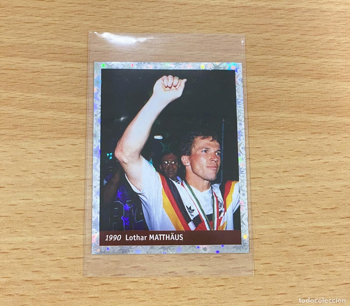 Figurine di Calcio: CROMO STICKER DS MUNDIAL DE F&Uacute;TBOL FRANCIA 98 n&ordm; 16 - LOTHAR MATTH&Auml;US DE ALEMANIA EN 1990