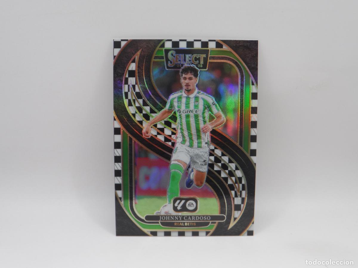 Figurine di Calcio: 132 JOHNNY CARDOSO CHECKERBOARD PRIZM BETIS PANINI SELECT 2024 2025 24 25