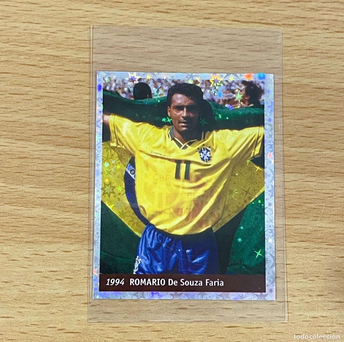 Fu&szlig;ball-Sticker: CROMO STICKER DS MUNDIAL DE F&Uacute;TBOL FRANCIA 98 n&ordm; 17 - ROMARIO DE SOUZA DE BRASIL EN 1994