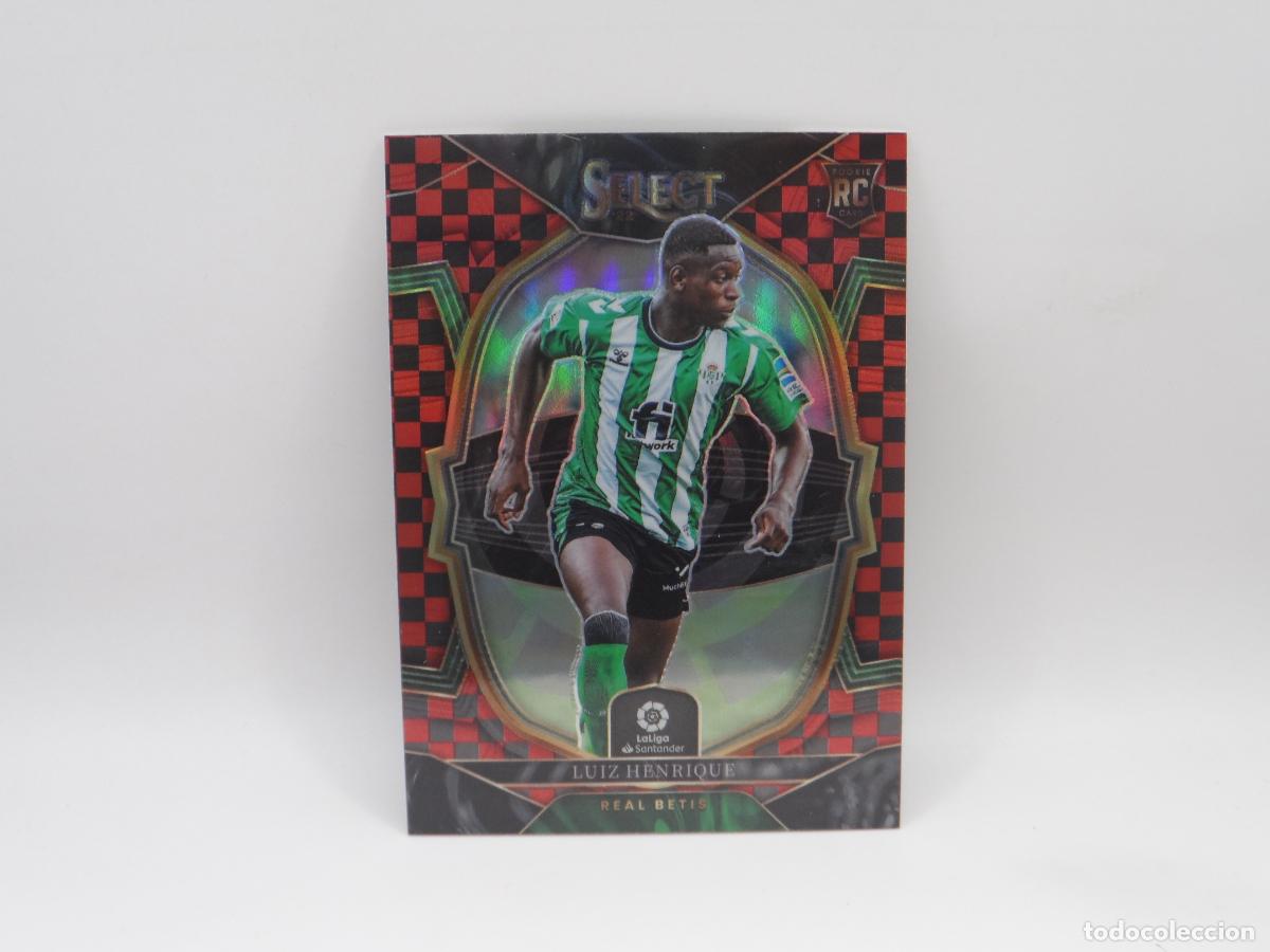 Fu&szlig;ball-Sticker: 68 LUIZ HENRIQUE CHECKERBOARD ROOKIE BETIS PANINI SELECT 2022 2023 22 23 PRIZM