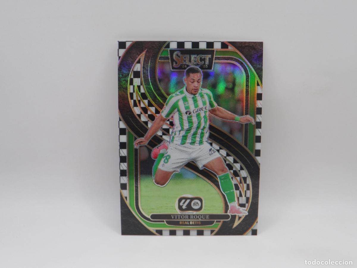 Fu&szlig;ball-Sticker: 131 VITOR ROQUE CHECKERBOARD PRIZM BETIS PANINI SELECT 2024 2025 24 25
