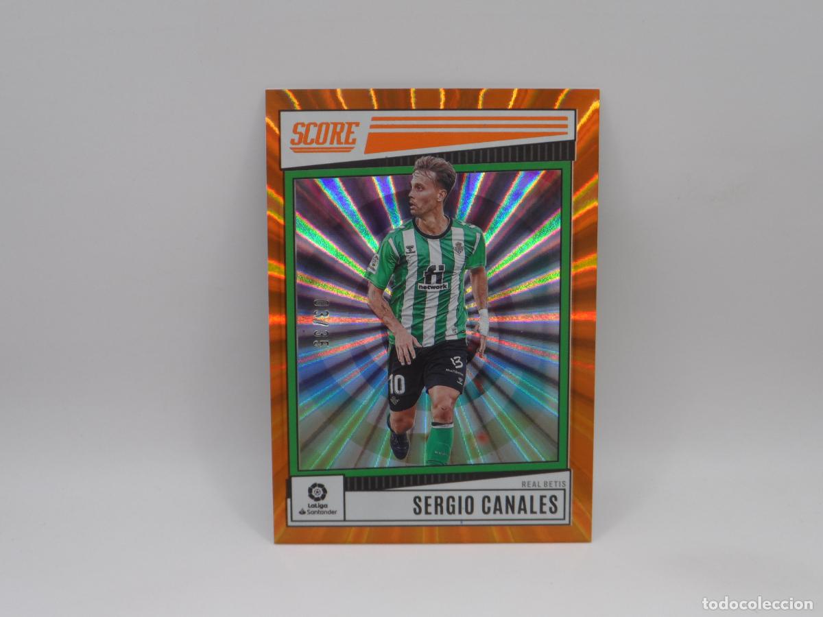 Fu&szlig;ball-Sticker: 139 SERGIO CANALES NUMERADA /35 ORANGE LASER BETIS PANINI SCORE LIGA SOCCER 2022 2023 22 23