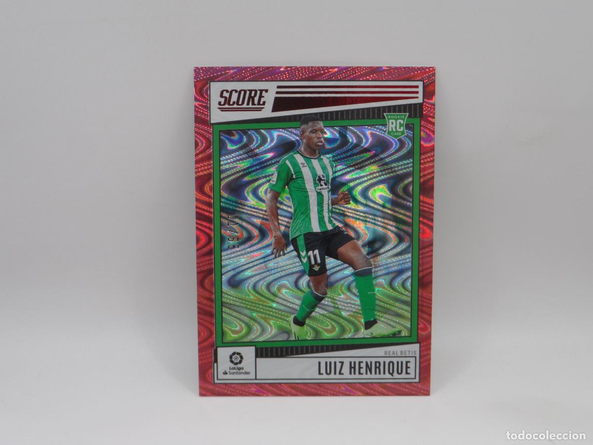 Fu&szlig;ball-Sticker: 136 LUIZ HENRIQUE NUMERADA /65 BETIS PANINI SCORE LIGA SOCCER 2022 2023 22 23