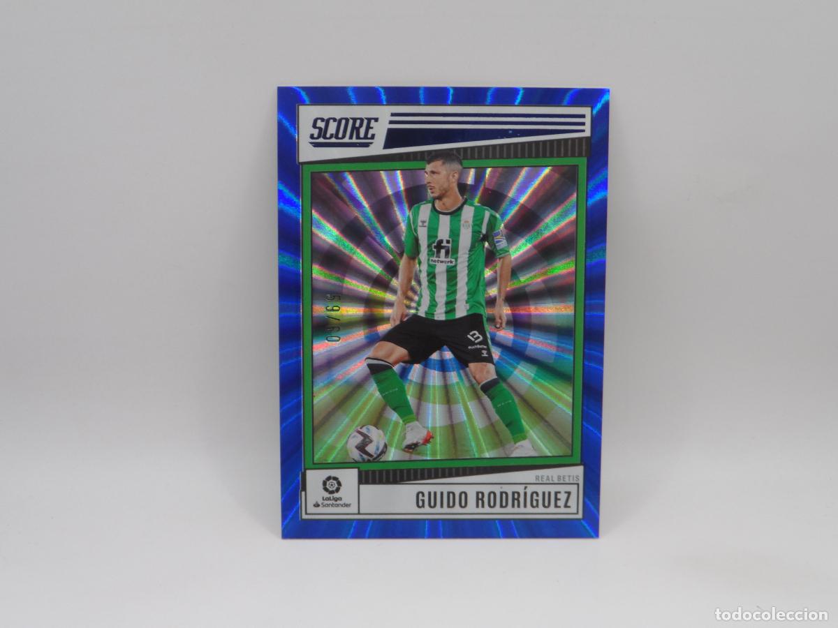 Fu&szlig;ball-Sticker: 133 GUIDO RODRIGUEZ NUMERADA /35 BLUE LASER BETIS PANINI SCORE 2022 2023 22 23