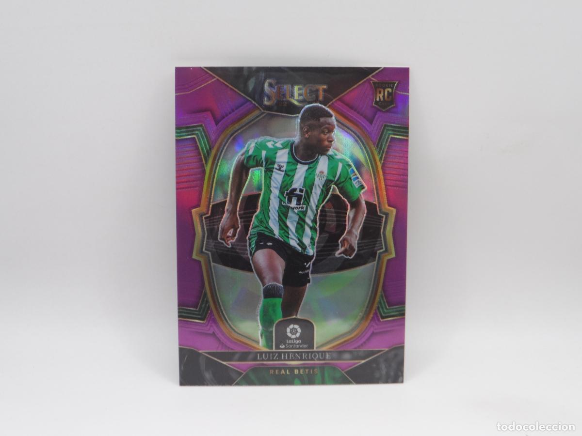 Fu&szlig;ball-Sticker: 68 LUIZ HENRIQUE NUMERADA /75 PURPLE ROOKIE BETIS PANINI SELECT 2022 2023 22 23 PRIZM
