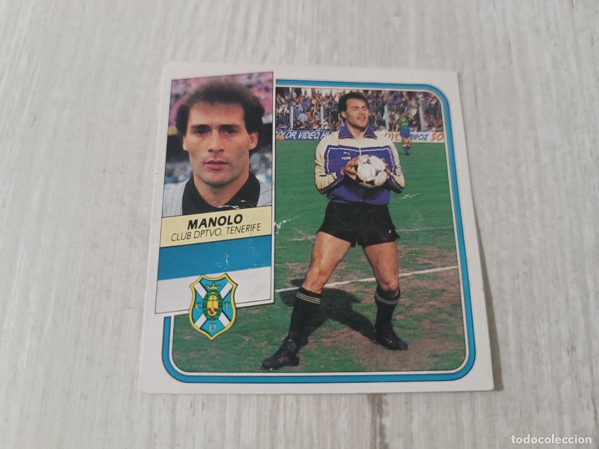 Cromos de f&uacute;tbol: MANOLO COLOCA LIGA ESTE 89 90. RECUPERADO.