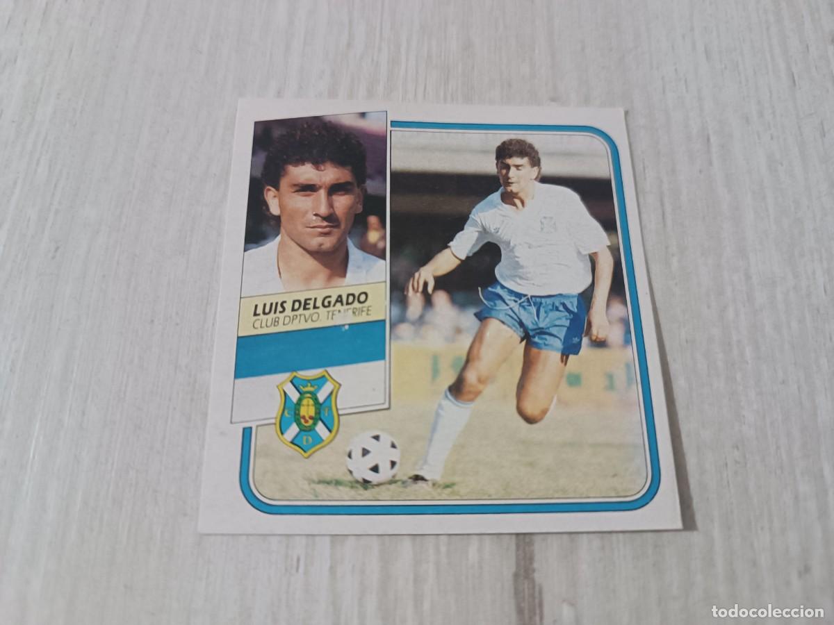 Cromos de f&uacute;tbol: LUIS DELGADO COLOCA LIGA ESTE 89 90. RECUPERADO.