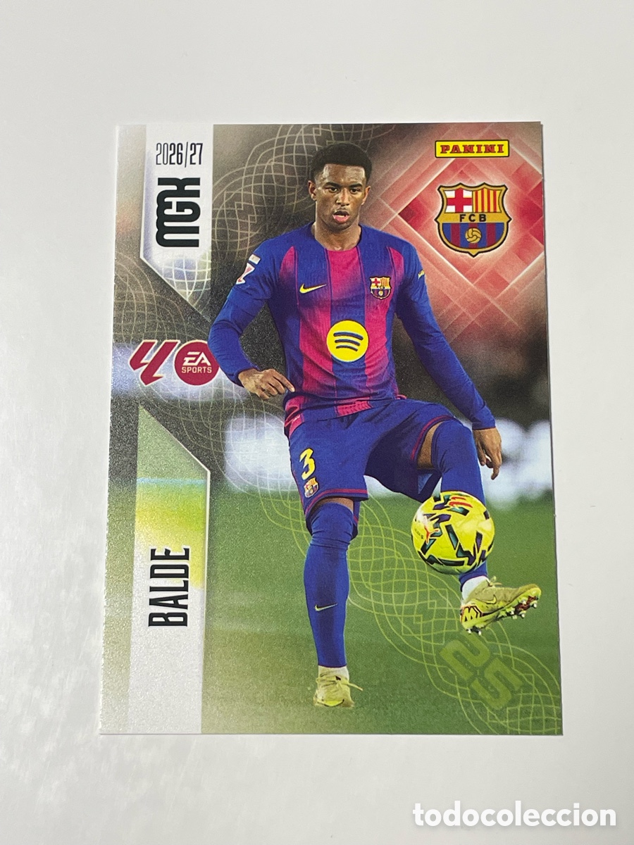 Cromos de f&uacute;tbol: Alejandro Balde F. C. Barcelona Panini Megacracks 26/27 #81