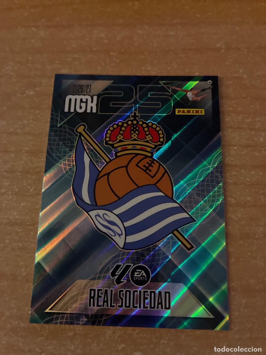 Cromos de f&uacute;tbol: 307 ESCUDO REAL SOCIEDAD MEGACRACKS 2026 2027