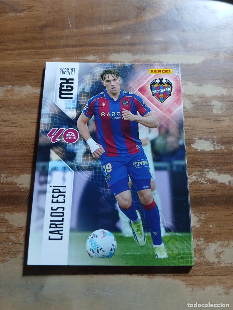 Cromos de f&uacute;tbol: CARD MEGACRACKS TEMPORADA 26/27: CARLOS ESPI (LEVANTE), N&deg; 215