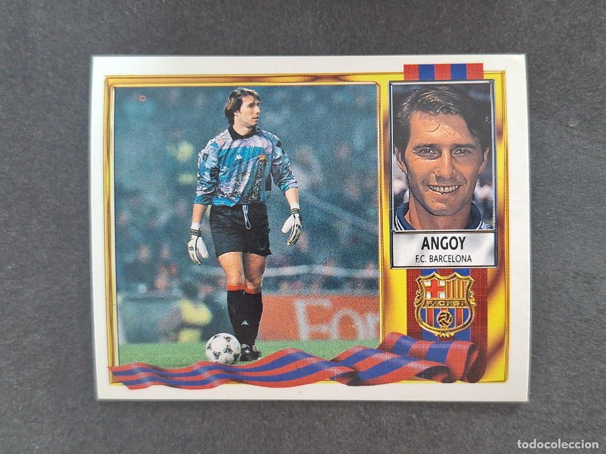 Fu&szlig;ball-Sticker: L3 ANGOY F. C. BARCELONA COLOCA LIGA ESTE 1995 1996 95 96 NUNCA PEGADO SIN PEGAR