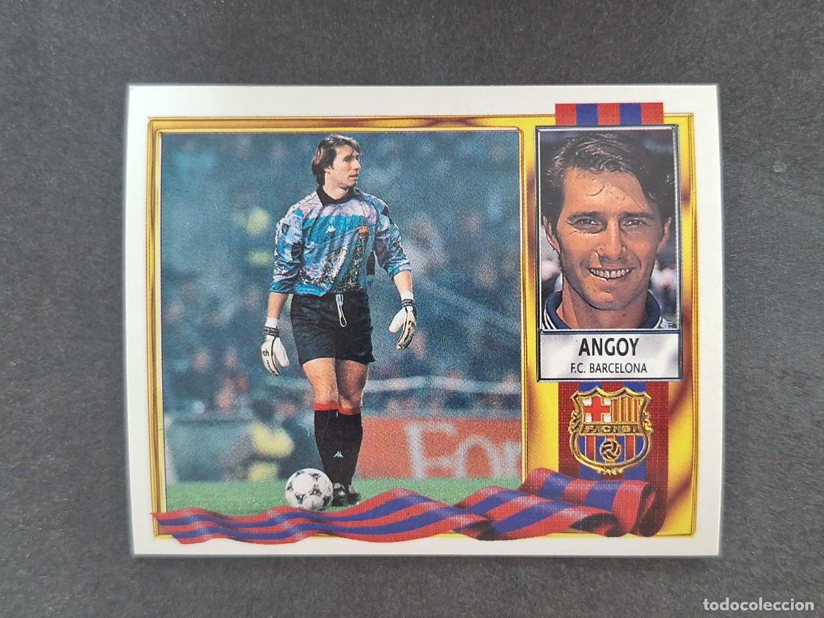 Fu&szlig;ball-Sticker: L3 ANGOY F. C. BARCELONA COLOCA LIGA ESTE 1995 1996 95 96 NUNCA PEGADO SIN PEGAR