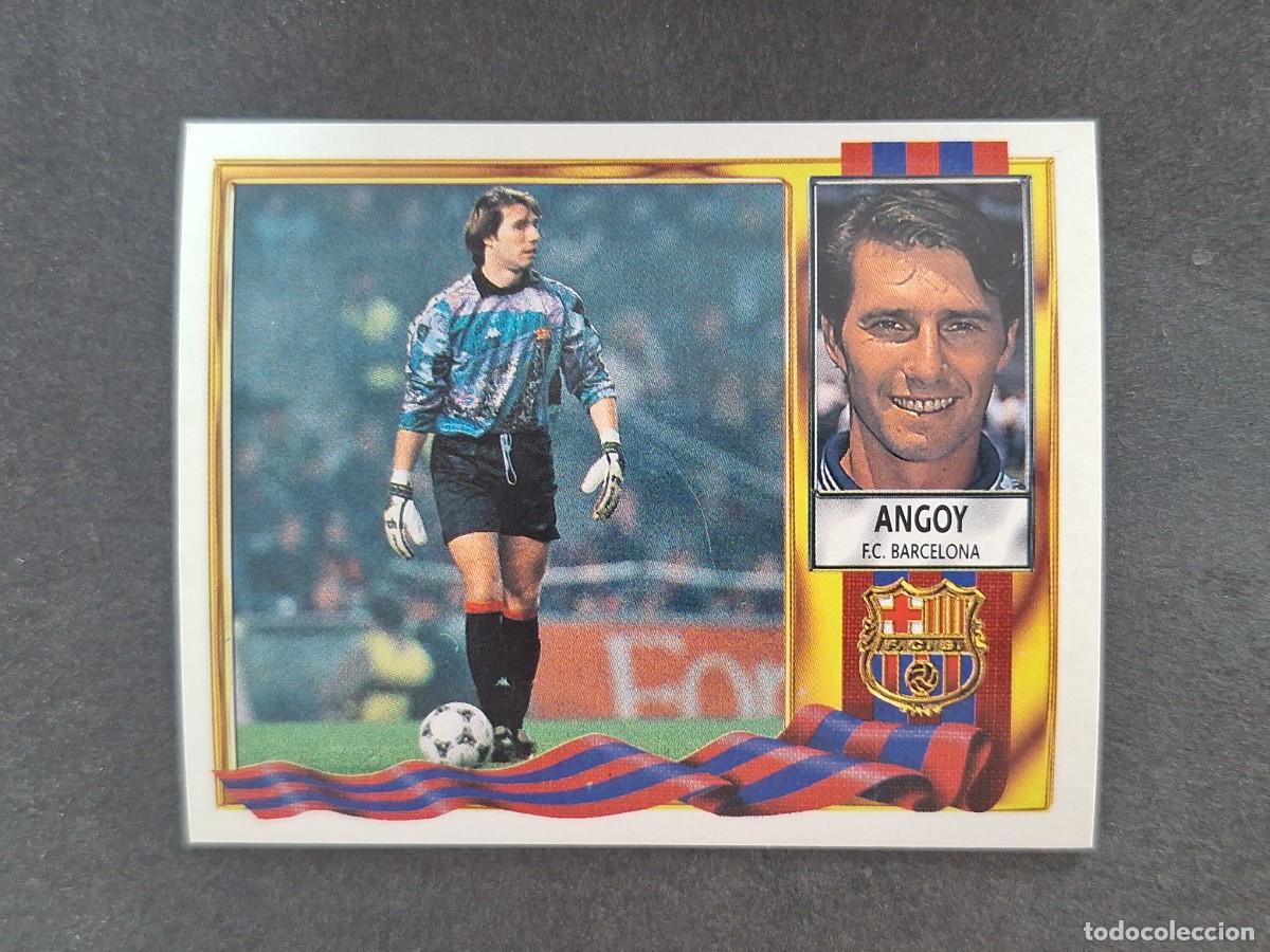 Fu&szlig;ball-Sticker: L3 ANGOY F. C. BARCELONA COLOCA LIGA ESTE 1995 1996 95 96 NUNCA PEGADO SIN PEGAR