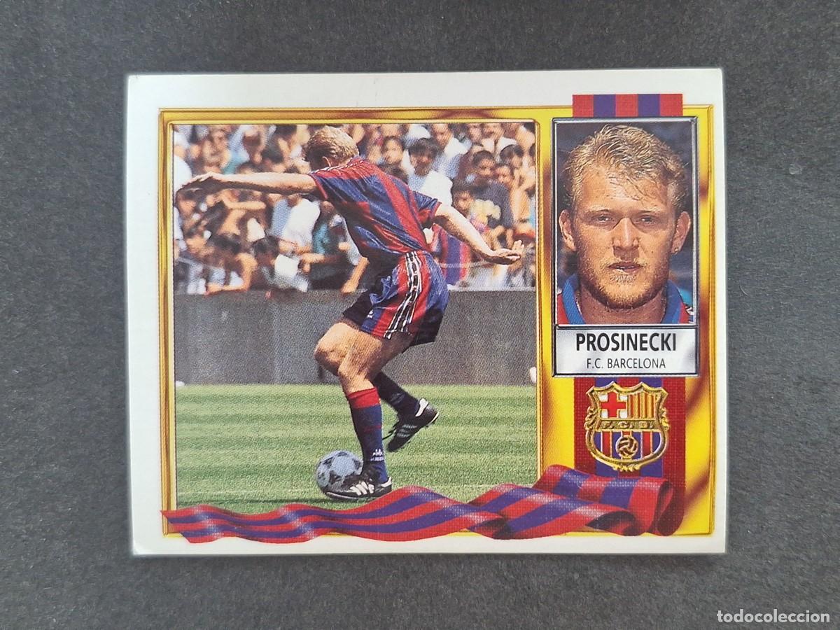 Fu&szlig;ball-Sticker: L3 PROSINECKI F. C. BARCELONA COLOCA LIGA ESTE 1995 1996 95 96 NUNCA PEGADO SIN PEGAR