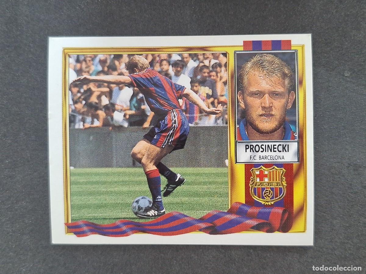 Fu&szlig;ball-Sticker: L3 PROSINECKI F. C. BARCELONA COLOCA LIGA ESTE 1995 1996 95 96 NUNCA PEGADO SIN PEGAR
