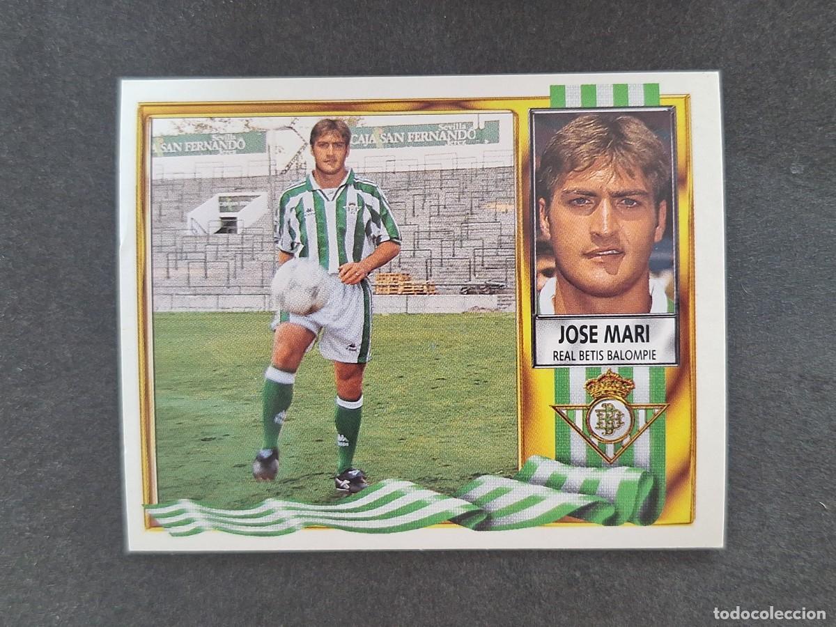 Fu&szlig;ball-Sticker: L3 JOSE MARI REAL BETIS BALOMPIE COLOCA LIGA ESTE 1995 1996 95 96 NUNCA PEGADO SIN PEGAR