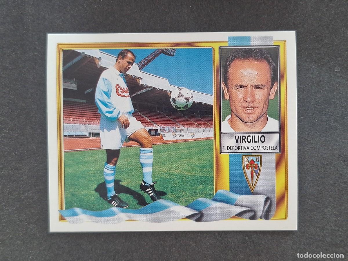Fu&szlig;ball-Sticker: L3 VIRGILIO S. D. COMPOSTELA COLOCA LIGA ESTE 1995 1996 95 96 NUNCA PEGADO SIN PEGAR