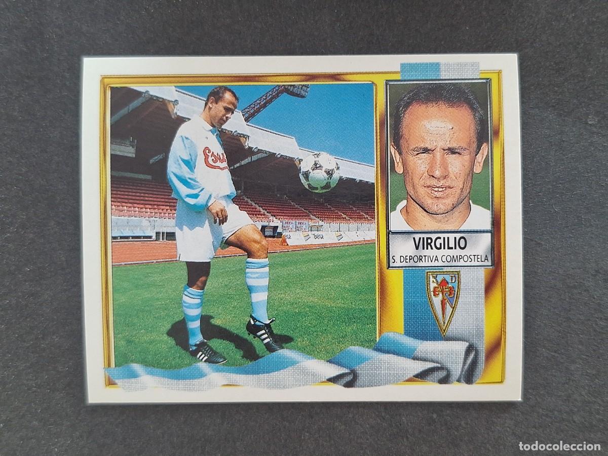 Fu&szlig;ball-Sticker: L3 VIRGILIO S. D. COMPOSTELA COLOCA LIGA ESTE 1995 1996 95 96 NUNCA PEGADO SIN PEGAR