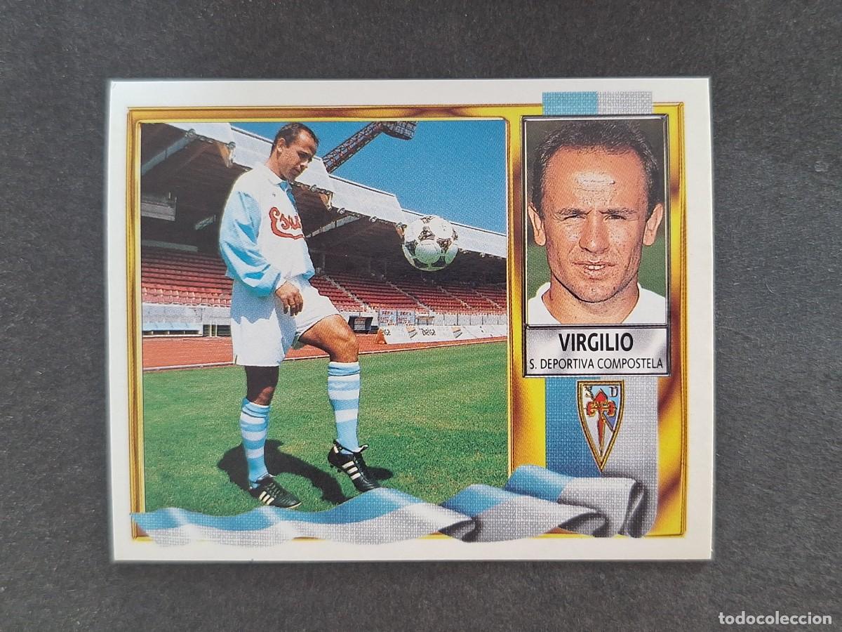 Fu&szlig;ball-Sticker: L3 VIRGILIO S. D. COMPOSTELA COLOCA LIGA ESTE 1995 1996 95 96 NUNCA PEGADO SIN PEGAR