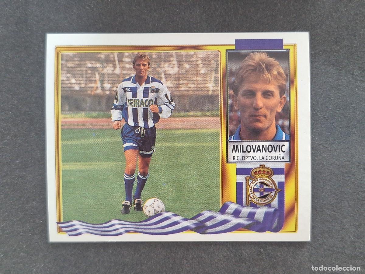 Fu&szlig;ball-Sticker: L3 MILOVANOVIC DEPORTIVO DE LA CORU&Ntilde;A COLOCA LIGA ESTE 1995 1996 95 96 NUNCA PEGADO SIN PEGAR
