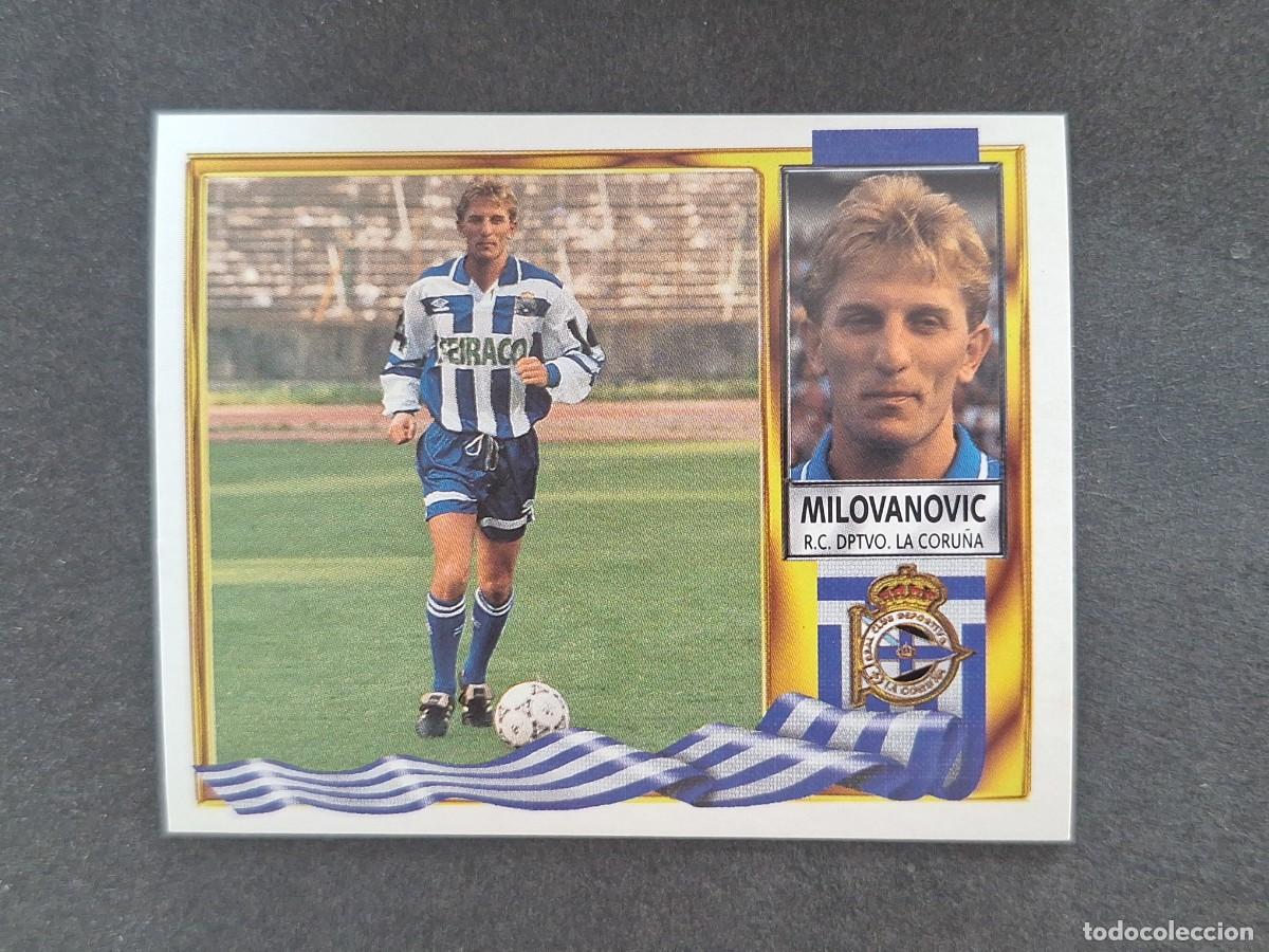 Fu&szlig;ball-Sticker: L3 MILOVANOVIC DEPORTIVO DE LA CORU&Ntilde;A COLOCA LIGA ESTE 1995 1996 95 96 NUNCA PEGADO SIN PEGAR