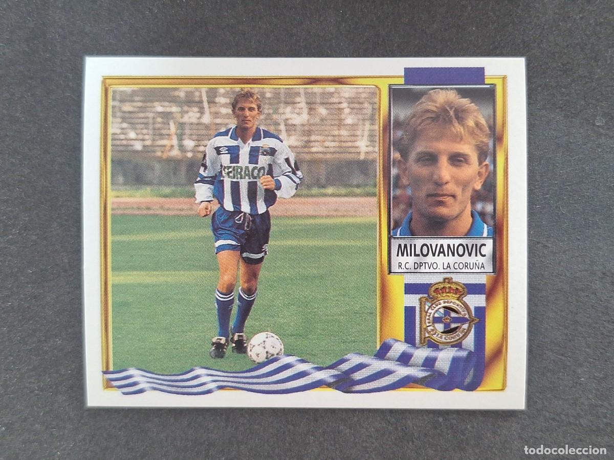 Figurine di Calcio: L3 MILOVANOVIC DEPORTIVO DE LA CORU&Ntilde;A COLOCA LIGA ESTE 1995 1996 95 96 NUNCA PEGADO SIN PEGAR