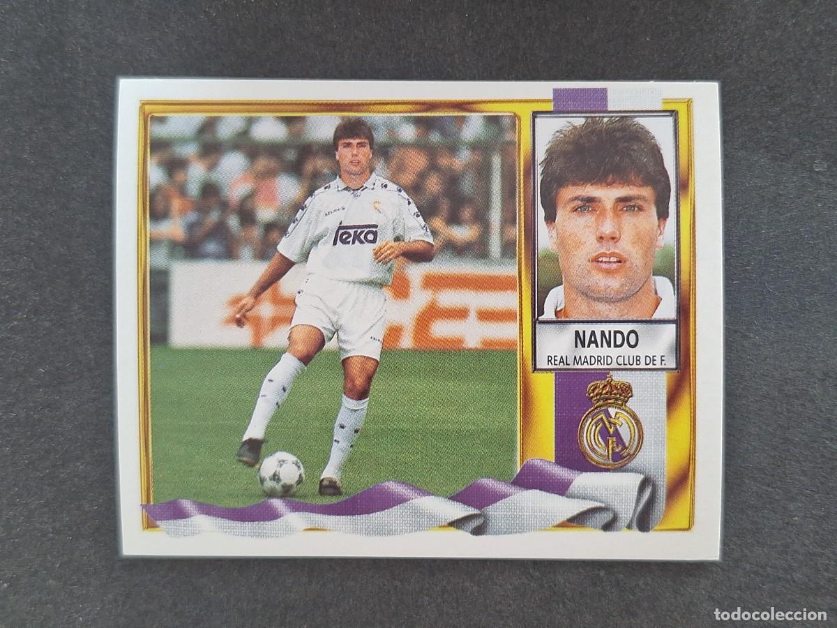Figurine di Calcio: L3 NANDO REAL MADRID COLOCA LIGA ESTE 1995 1996 95 96 NUNCA PEGADO SIN PEGAR