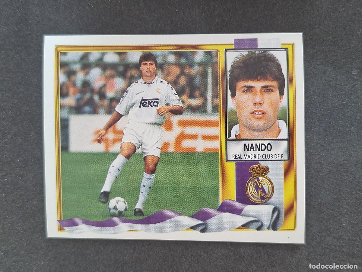 Figurine di Calcio: L3 NANDO REAL MADRID COLOCA LIGA ESTE 1995 1996 95 96 NUNCA PEGADO SIN PEGAR