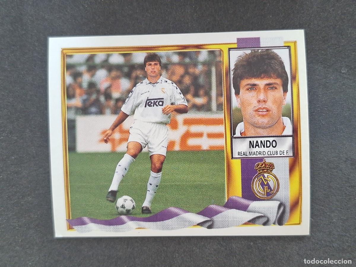 Figurine di Calcio: L3 NANDO REAL MADRID COLOCA LIGA ESTE 1995 1996 95 96 NUNCA PEGADO SIN PEGAR