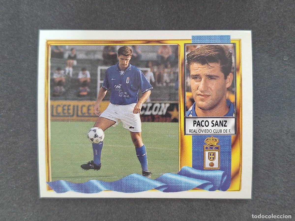 Figurine di Calcio: L3 PACO SANZ REAL OVIEDO COLOCA LIGA ESTE 1995 1996 95 96 NUNCA PEGADO SIN PEGAR