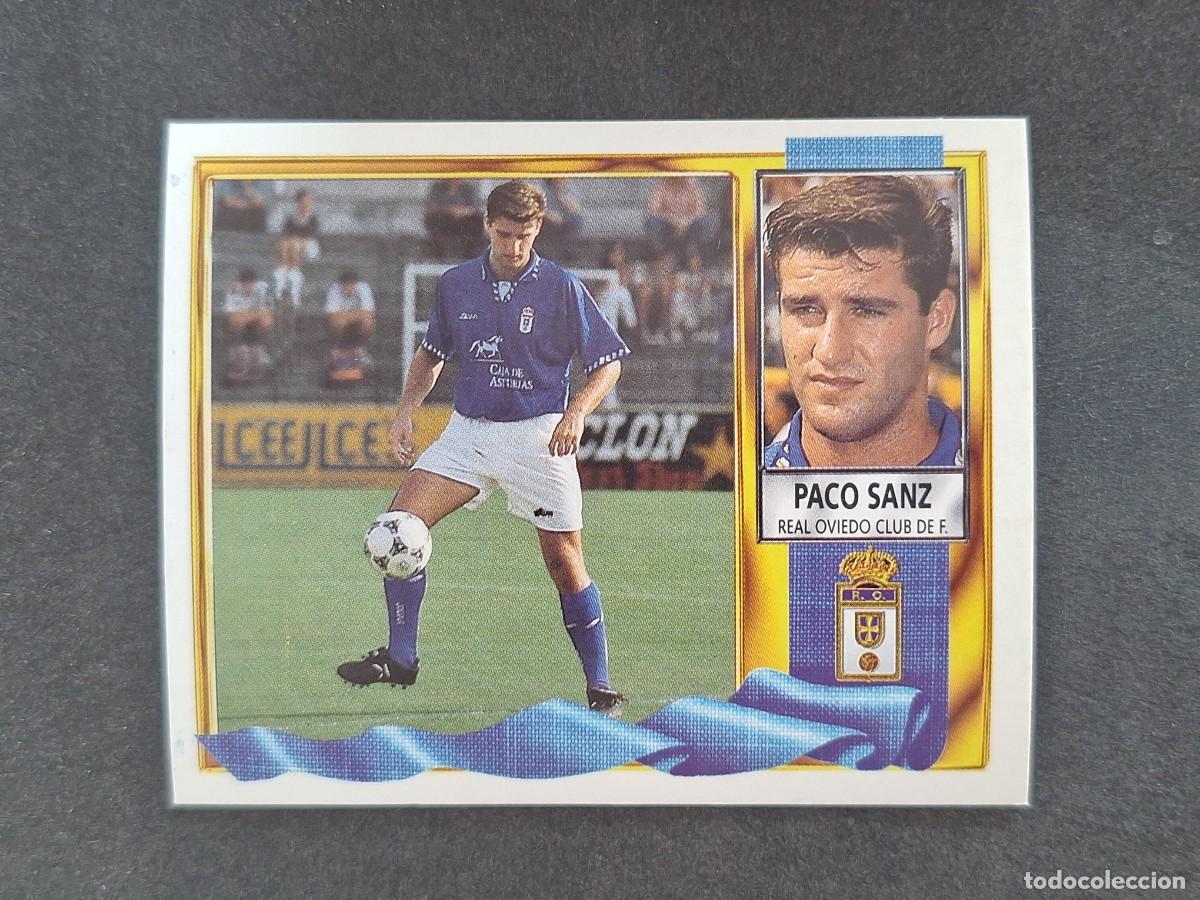 Figurine di Calcio: L3 PACO SANZ REAL OVIEDO COLOCA LIGA ESTE 1995 1996 95 96 NUNCA PEGADO SIN PEGAR