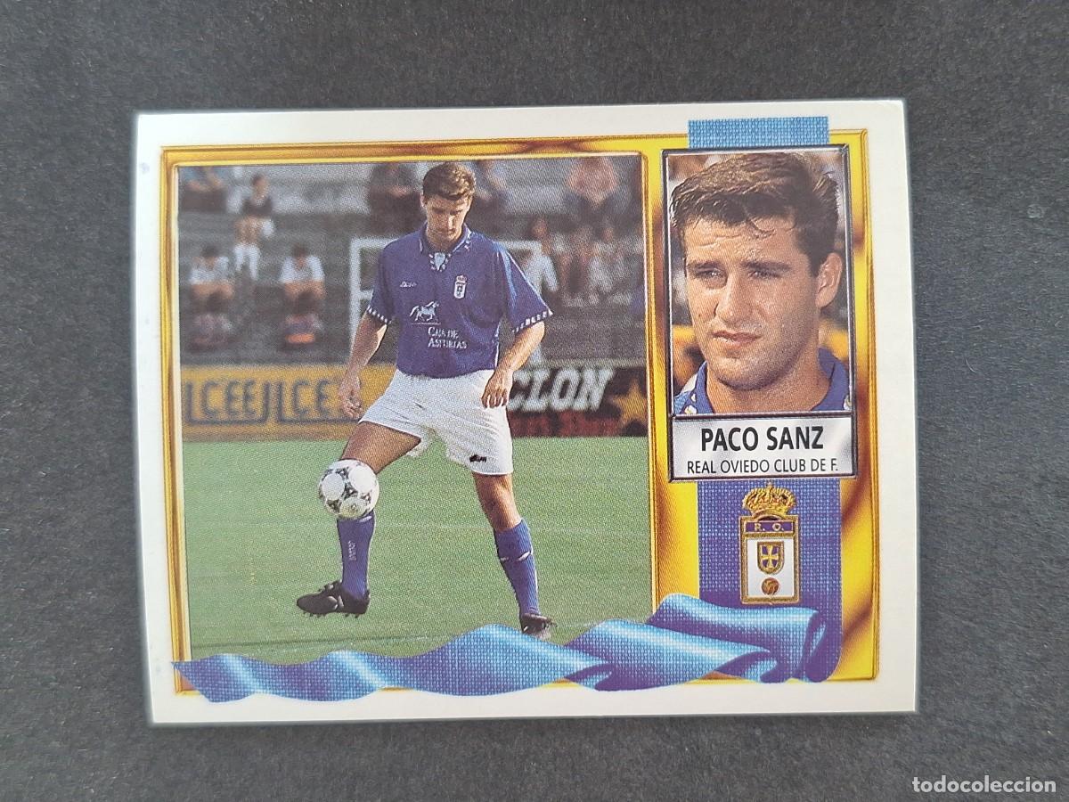 Figurine di Calcio: L3 PACO SANZ REAL OVIEDO COLOCA LIGA ESTE 1995 1996 95 96 NUNCA PEGADO SIN PEGAR