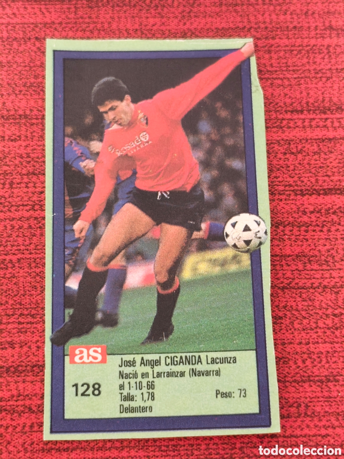 Figurine di Calcio: 128 CIGANDA OSASUNA ASES DE LA LIGA 1989 1990 DIARIO AS