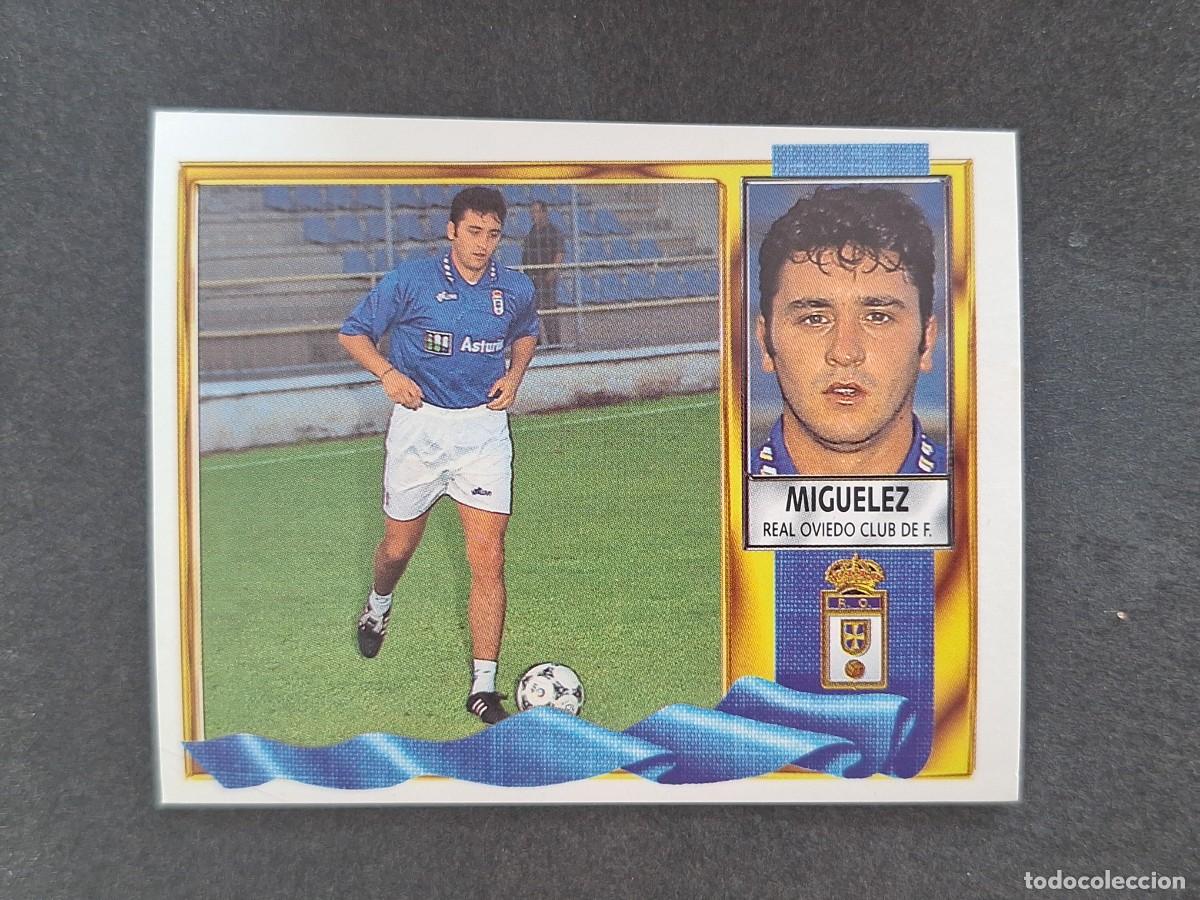 Figurine di Calcio: L3 MIGUELEZ REAL OVIEDO COLOCA LIGA ESTE 1995 1996 95 96 NUNCA PEGADO SIN PEGAR