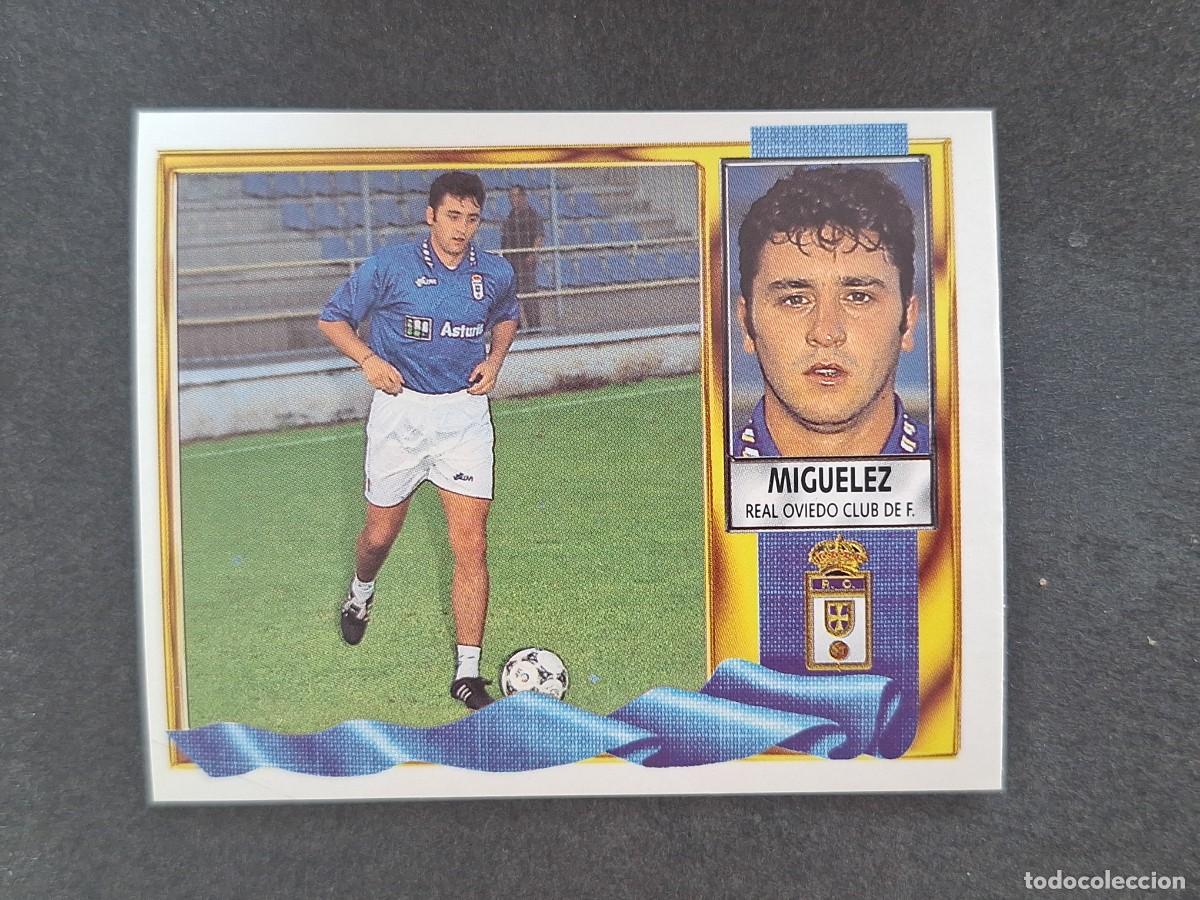 Football Stickers: L3 MIGUELEZ REAL OVIEDO COLOCA LIGA ESTE 1995 1996 95 96 NUNCA PEGADO SIN PEGAR