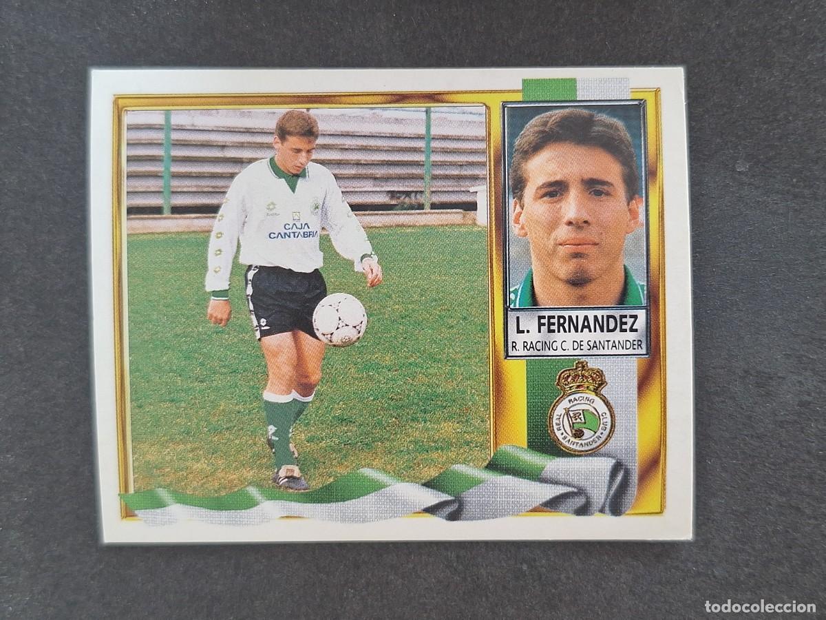 Football Stickers: L3 LUIS FERANDEZ RACING DE SANTANDER COLOCA LIGA ESTE 1995 1996 95 96 NUNCA PEGADO SIN PEGAR