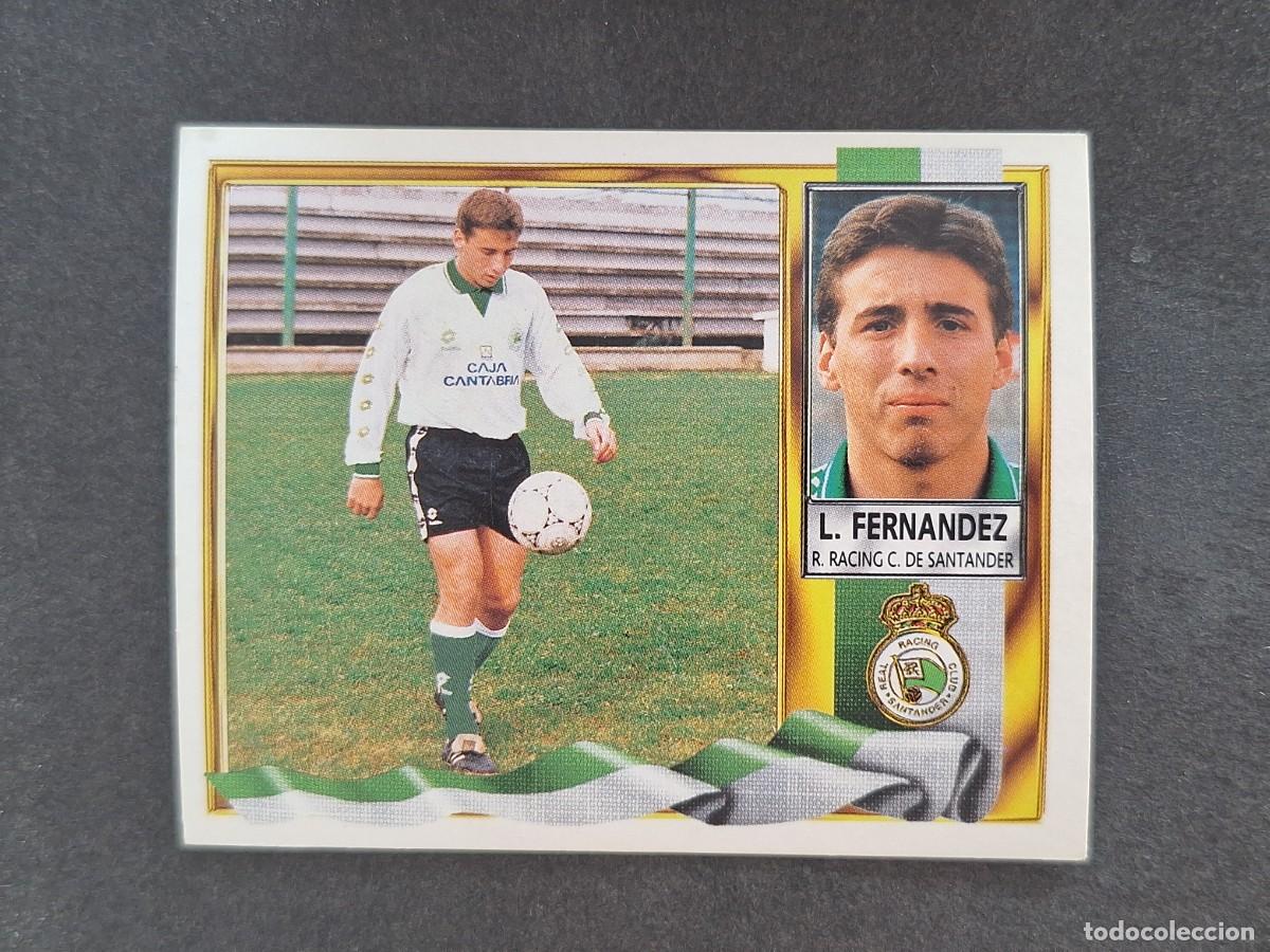 Football Stickers: L3 LUIS FERANDEZ RACING DE SANTANDER COLOCA LIGA ESTE 1995 1996 95 96 NUNCA PEGADO SIN PEGAR